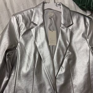 A New Day Shiny Silver Coat